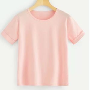 Salmon pink T shirt